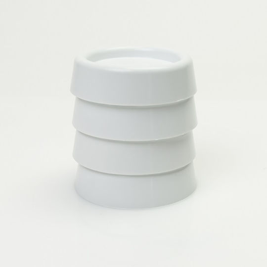 Roller Kappatos 00671 Anti-Vibration Pads For Washer/Dryer made of Plastic White 4pcs