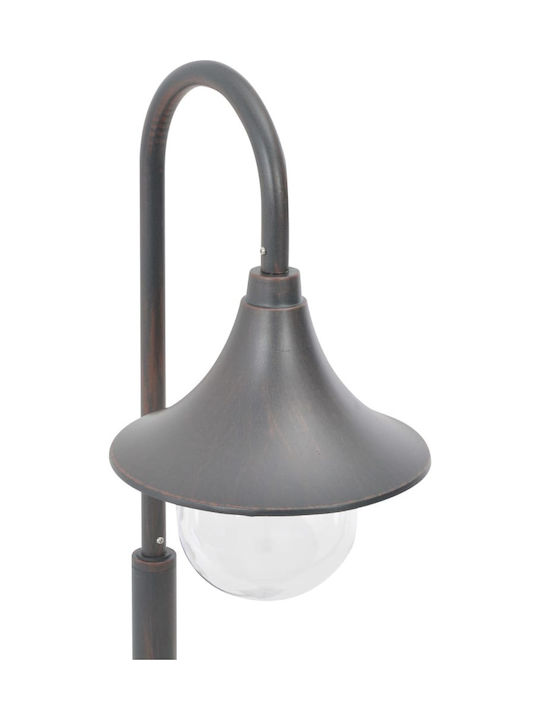 vidaXL Outdoor Small Post Floor Lamp 60W IP44 for E27 Bulb Bronze