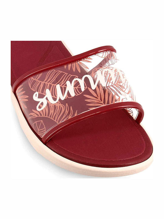 Frauen Flip Flops in Burgundisch Farbe