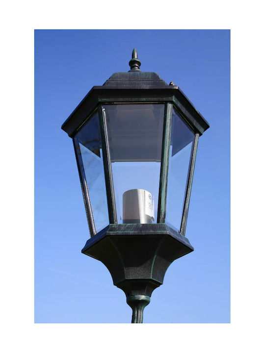 vidaXL Brighton Outdoor Floor Lamp Post IP44 for E27 Socket Black