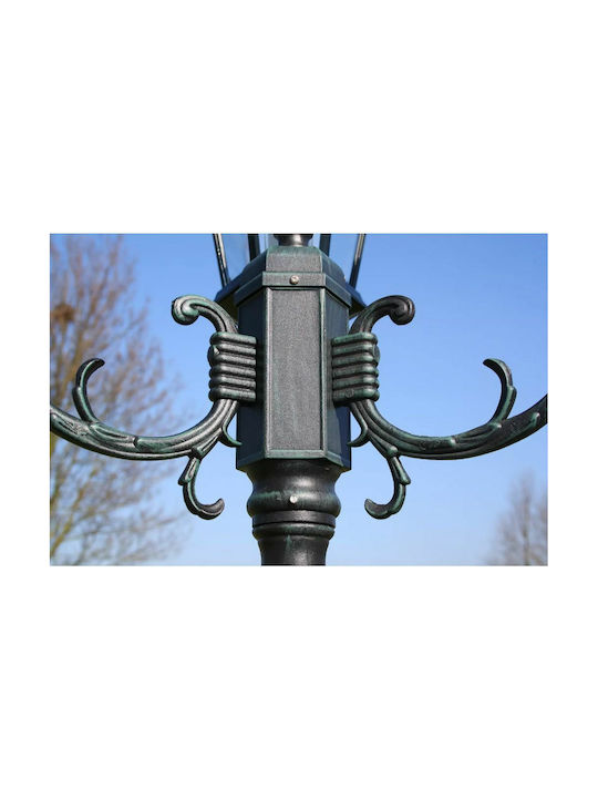 vidaXL Brighton Outdoor Floor Lamp Post IP44 for E27 Socket Black