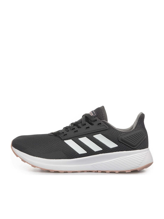 Adidas Duramo 9 Γυναικεία Αθλητικά Παπούτσια Running Grey Six / Cloud White / Pink Spirit