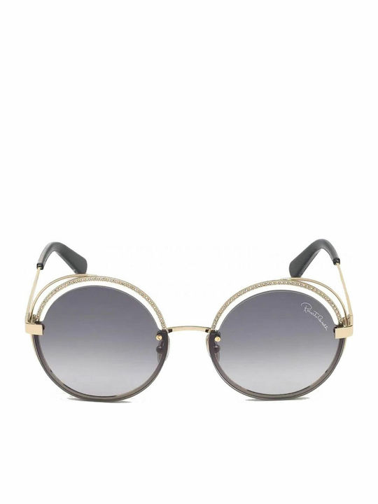 Roberto Cavalli Women's Sunglasses with Gold Metal Frame and Gray Gradient Lens RC01101 32B