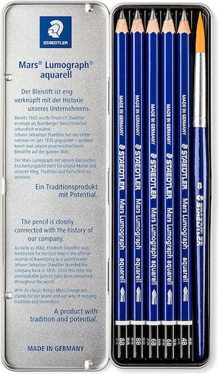 Staedtler Mars Aquarell Lumograph Σετ 6 Μολύβια Μπεζ