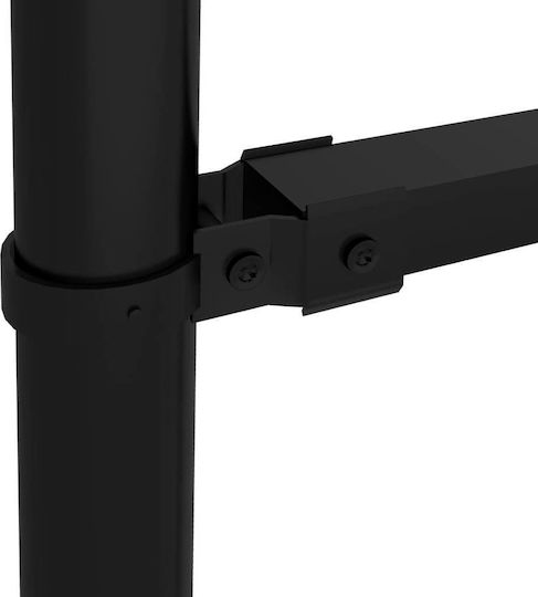 vidaXL Stahlzäune mit Spitzen Metallzäune mit Speeren in Schwarz Farbe 50cm x 3.4m
