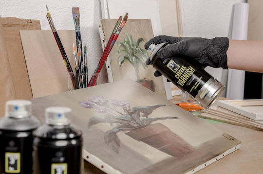 Montana Colors Spray Polnisch Canvas Varnish mit Matt Effekt Transparent 400ml