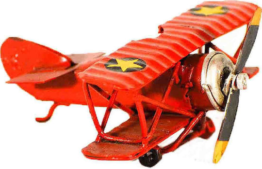 SP Souliotis Vintage Διακοσμητικό Αεροπλάνο Μεταλλικό 6x7x4cm