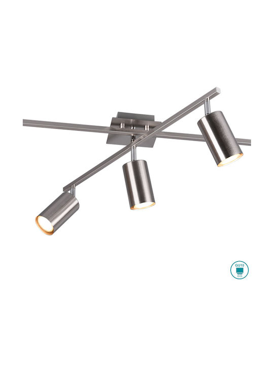 Trio Lighting Marley Spot with 5 Lights and with Socket GU10 in Silver Color