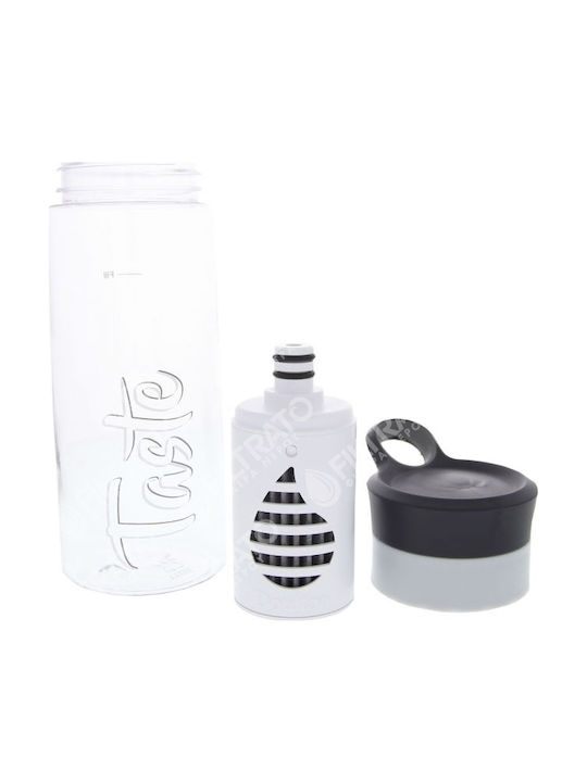 Doulton Taste Πλαστικό Παγούρι με Φίλτρο 500ml Διάφανο/Μαύρο