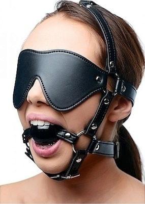 XR Strict Eye Mask Harness Ball Gag