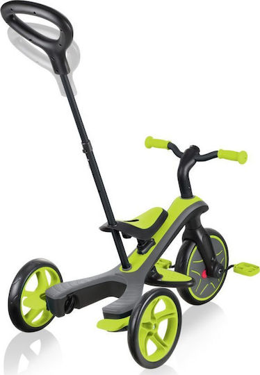 Globber Explorer Convertible Kids Tricycle with Parental Handle for 10 Months Green