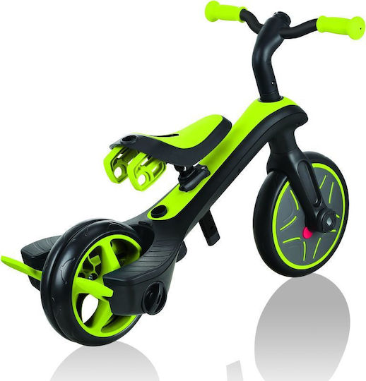 Globber Explorer Convertible Kids Tricycle with Parental Handle for 10 Months Green