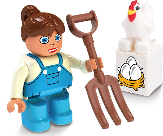 Blocki Τουβλάκια Farmer για 3+ Ετών 4τμχ