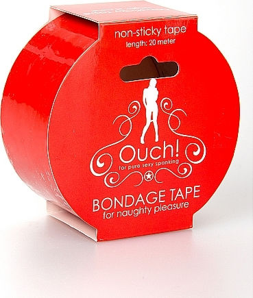 Shots Ouch Bondage Tape Strapping Tape in Red Color