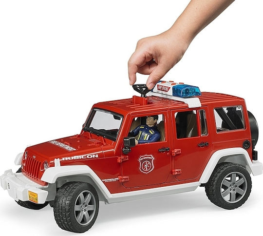 Bruder Jeep Wrangler Unlimited Rubicon Fire Engine Car 1:16 Fire Truck For 3+ Years