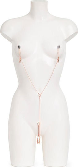 Fifty Shades of Grey Freed All Sensation Chain Nipple Clamps Σφιγκτήρες Θηλών σε Ροζ Χρώμα