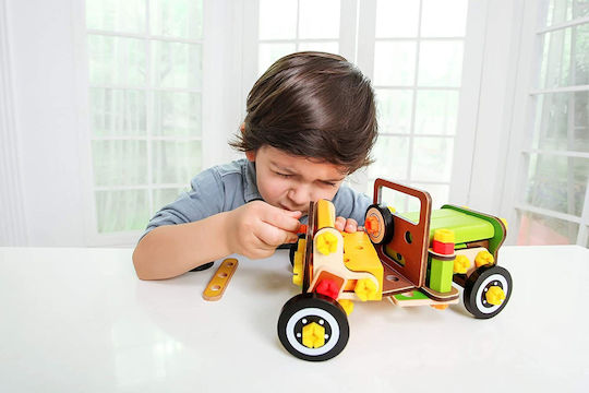 iwood Wooden Construction Toy Jeep Car Vehicle to Build and Transformer for Children 3+ years+ Years