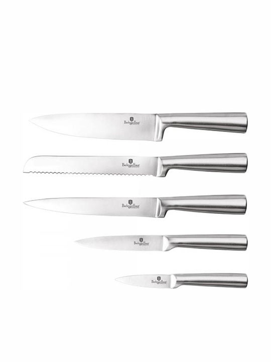 Berlinger Haus Knife Set With Stand of Stainless Steel i-Rose Collection BH-2447 5pcs