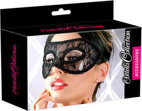 Cottelli Collection Lace Mask BDSM Μάσκα σε Μαύρο Χρώμα