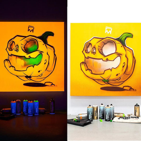 Montana Cans Спрей Боядисване Nightglow Акрилен с Мат Ефект Orange 400мл