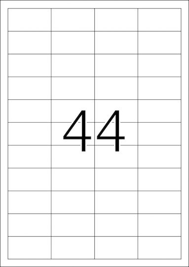 Herma 1100 Self-Adhesive Rectangular A4 Labels 48.3x25.4mm