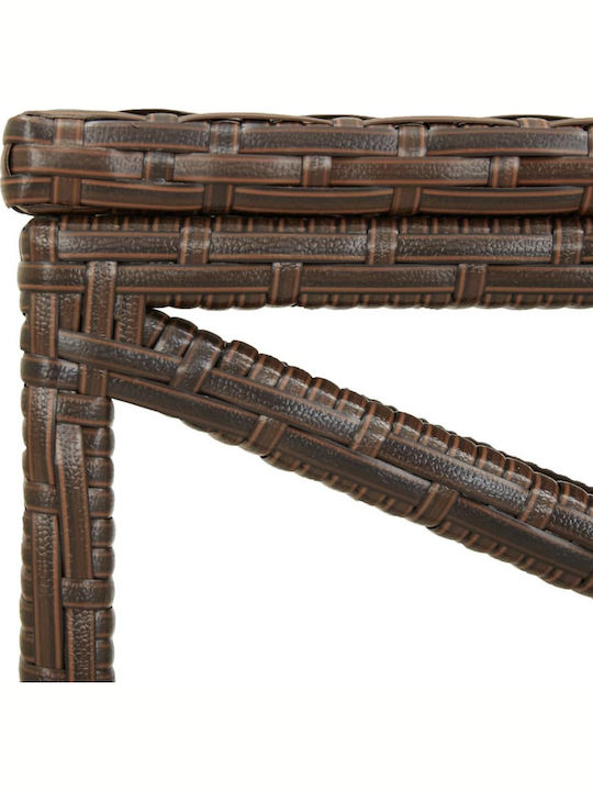 Bancă Exterior Rattan 120x40x43cm