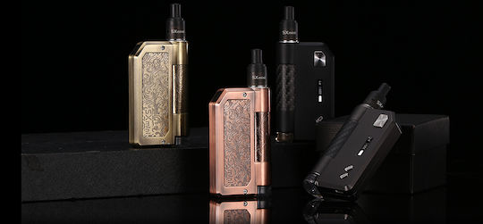 SXmini Auto Squonker Kit Pod Mod 3.5ml cu Baterie Încorporată 1400mAh negru de fum