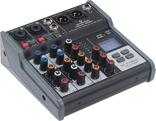 Soundsation MIOMIX 202M Analoge Konsole 4.0 Kanäle mit Phantom Power & 2 XLR-Eingänge