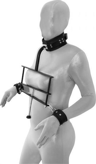 Kiotos Breast Pillory Neck & Limb Restraint Set in Black Color