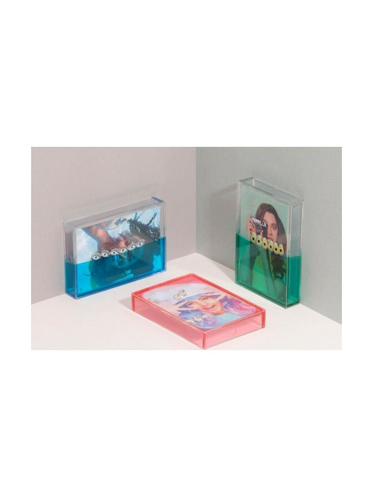 DOIY Avocado Photo Frame Plastic with Turquoise Frame Aqua