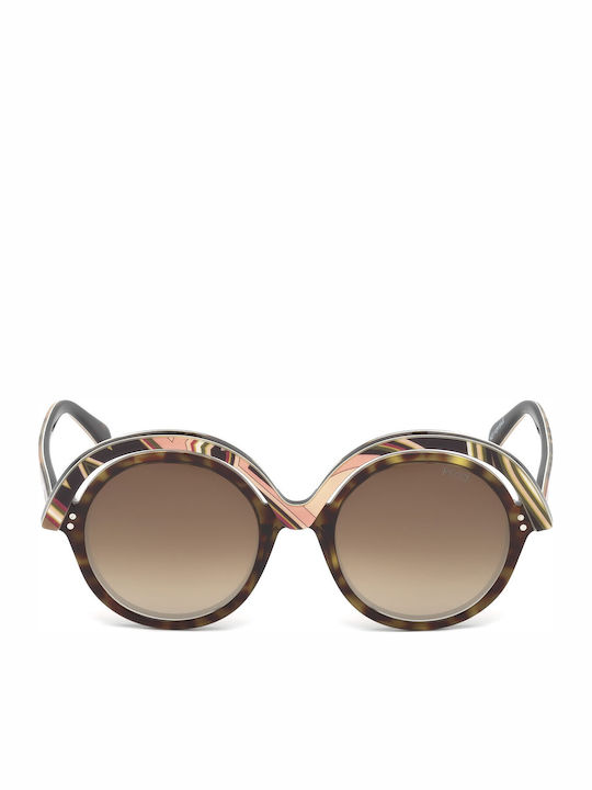 Emilio Pucci Sunglasses Brown with Acetate Frame & Brown Lens Emilio Pucci Sunglasses Brown with Acetate Frame & Brown Lens