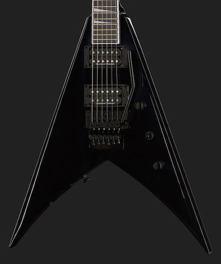 Jackson Pro Series King V KV Gloss Elektrische Gitarre Fliegendes V mit HH Tonabnehmerkonfiguration Schwarz