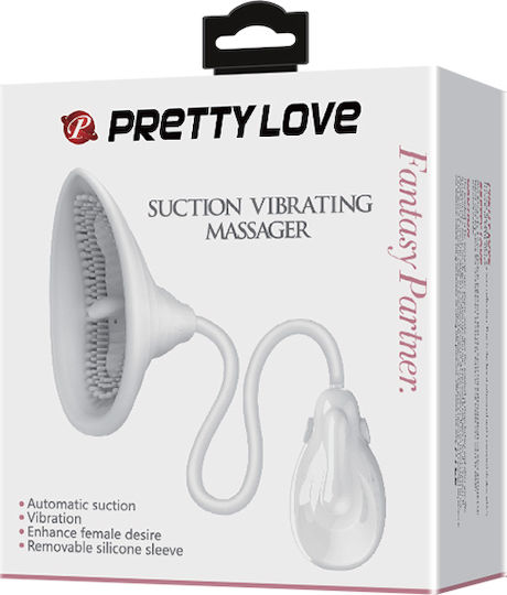 Pretty Love Suction Vibrating Massager Αναρροφητής Θηλών με Δόνηση Clear