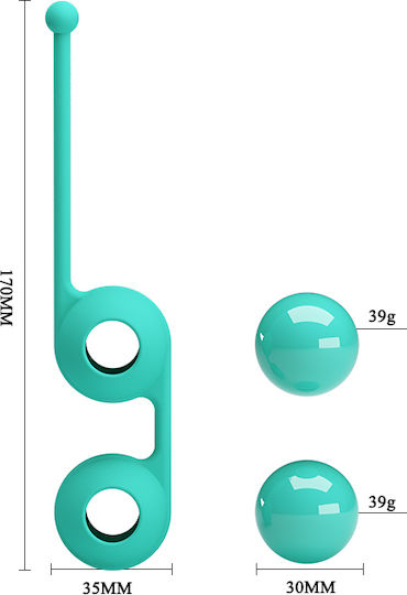 Pretty Love Kegel Tighten Up III Vaginalbälle Türkis