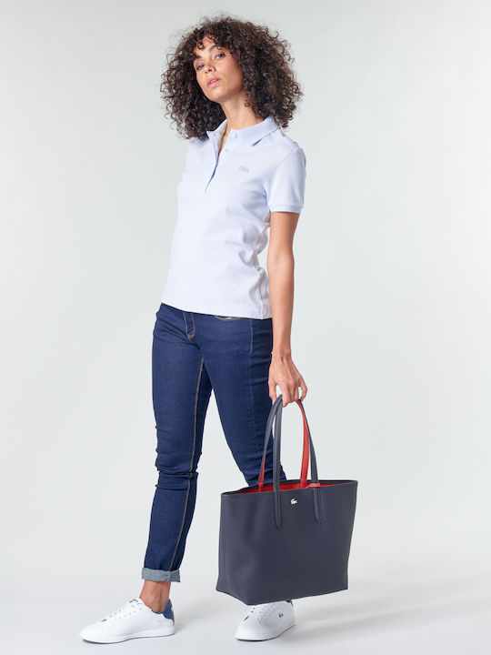 Lacoste Women's Polo Shirt Short Sleeve Blue PF5462-J2G