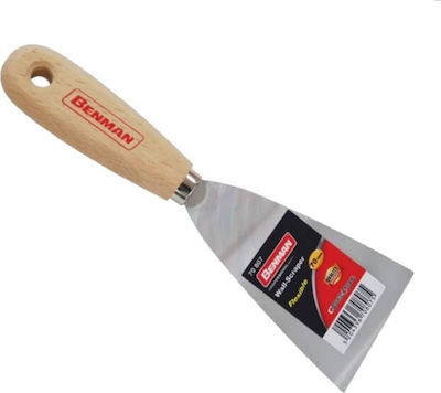 Benman Joint Knife Metallicός 30mm with Wooden Handle 70803