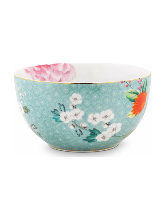 PiP Studio Blushing Birds Porcelain Cereal Bowl Blue with Diameter 12cm 1pcs