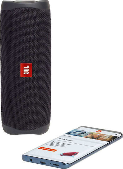 JBL Flip 5 Αδιάβροχο Ηχείο Bluetooth 20W με Διάρκεια Μπαταρίας έως 12 ώρες Black Matte