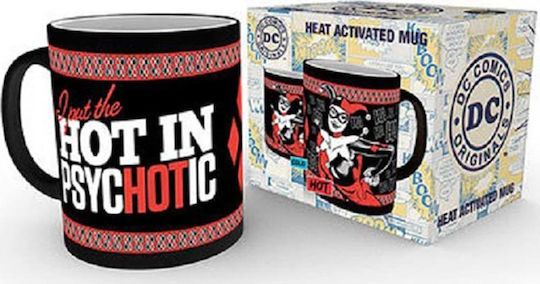 GB eye Harley Quinn Heat Change Κούπα Κεραμική Μαύρη 350ml