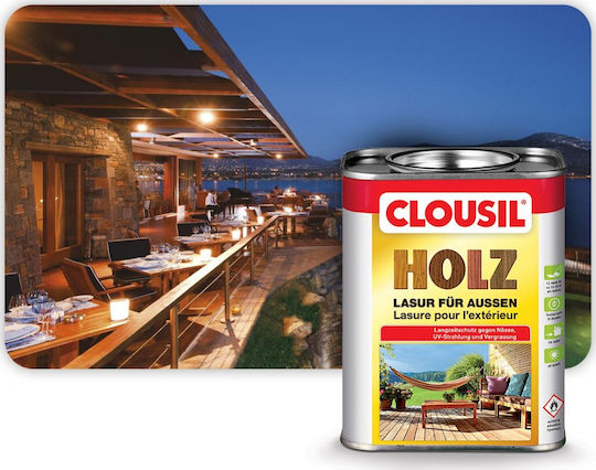 Clou Clousil Holz Impregnation Varnish Solvent Based 03 Mahogany 2.5lt