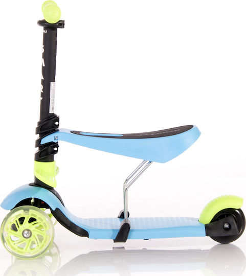 Lorelli Kids Scooter Foldable Smart Plus 3-Wheel with Seat for 3+ Years Green