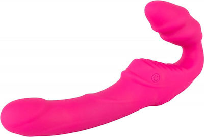 You2Toys 2 Double Teaser Vibrating Strapless Strap-on Trägerlos mit Doppelter Dildo und Vibration in Rosa Farbe