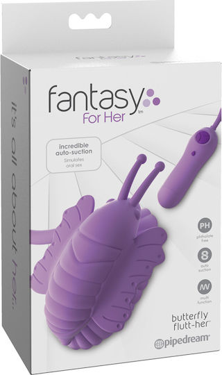 Pipedream Fantasy For Her Butterfly Flutt-Her Αναρροφητής Αιδοίου με Δόνηση Purple