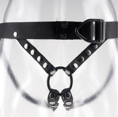 Pipedream SR Command Harness with Hollow Strap-On with Dildo 20cm Black