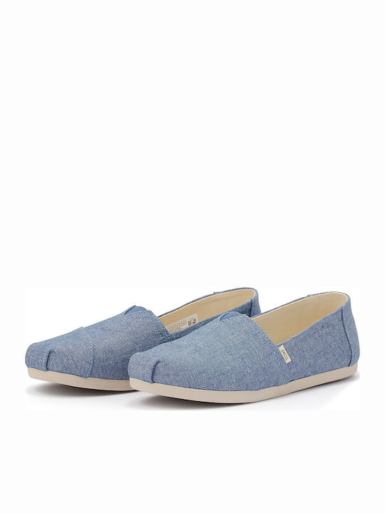 Alpargata Din material textil Espadrile dama în culoarea Albastru deschis