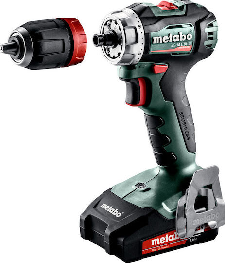 Metabo BS 18 L BL Q Δραπανοκατσάβιδο Μπαταρίας 18V 2x2Ah