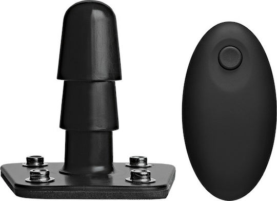 Vac U Lock Supreme Harness With Vibrating Plug Harness with Vibration in Black Color