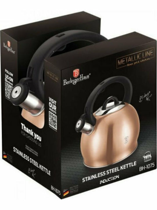 Berlinger Haus Metallic Line Βραστήρας Ανοξείδωτος Rose Gold Collection 3000ml