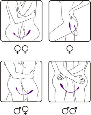 Adrien Lastic Двоен Вибратор за Двойки с Дистанционно Управление Лилав