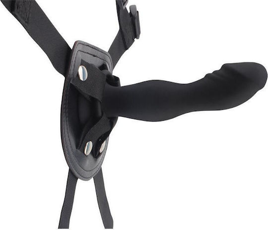 Chisa Novelties Rumpy-Pumpy Strap-On Harness με Dildo 15cm σε Μαύρο Χρώμα